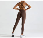Load image into Gallery viewer, Seamless Two Piece Contour Performance Leggings Set Nylon
