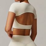 Load image into Gallery viewer, Contour Yoga Cropped Top Short Sleeve Performance Pro
