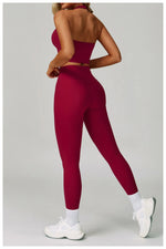 Load image into Gallery viewer, 2 Piece Contouring Sculpted Yoga Ensemble Performance
