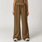 Load image into Gallery viewer, Breathable Contour Drawstring Wide Leg Athletic Pants
