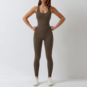 Seamless Contour Sculpt One Piece Yoga Bodysuit Set