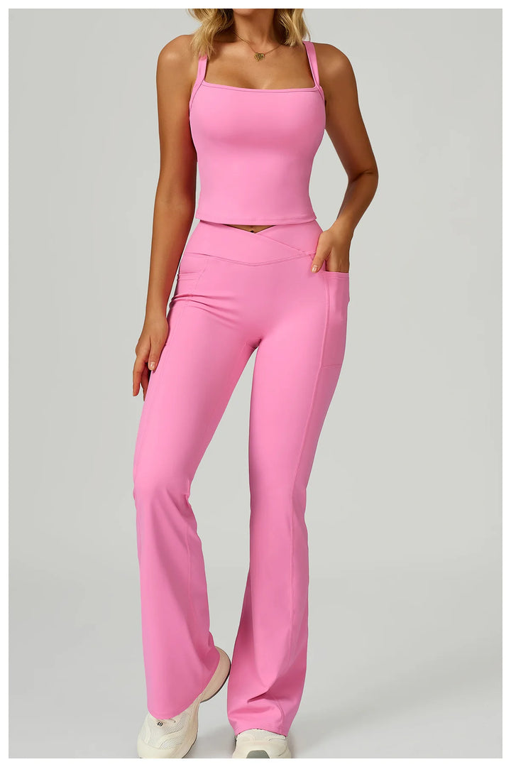 Two Piece Ultra Performance Yoga Luxe Set High Waist Band