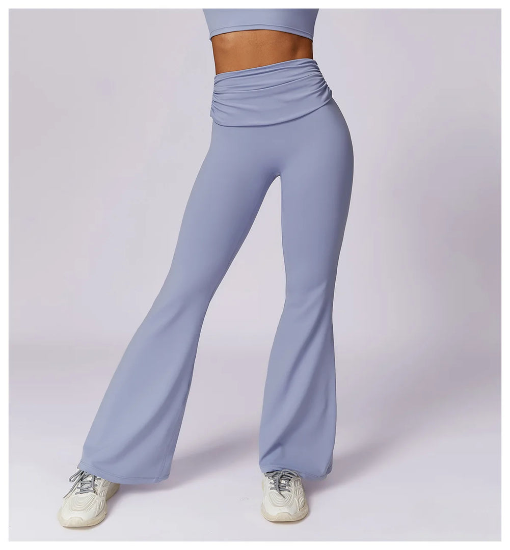 High Waist Flare Leggings for Studio Sophistication