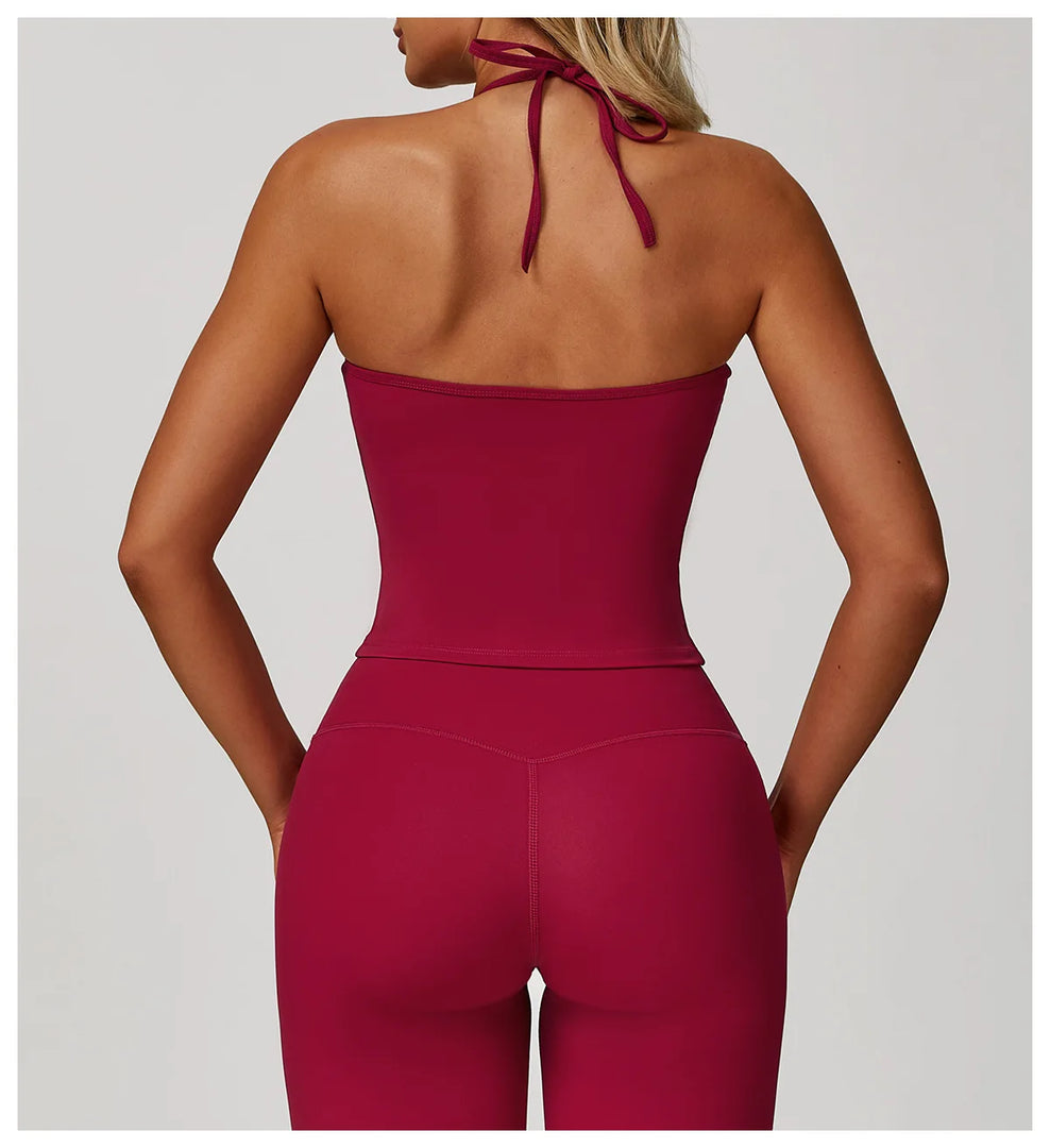 Racer Back Breathable Contour Light Weight Sports Bra Nylon