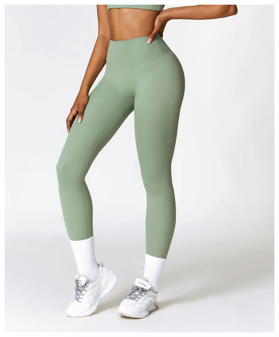 Seamless High Waist Contour Leggings For Performance