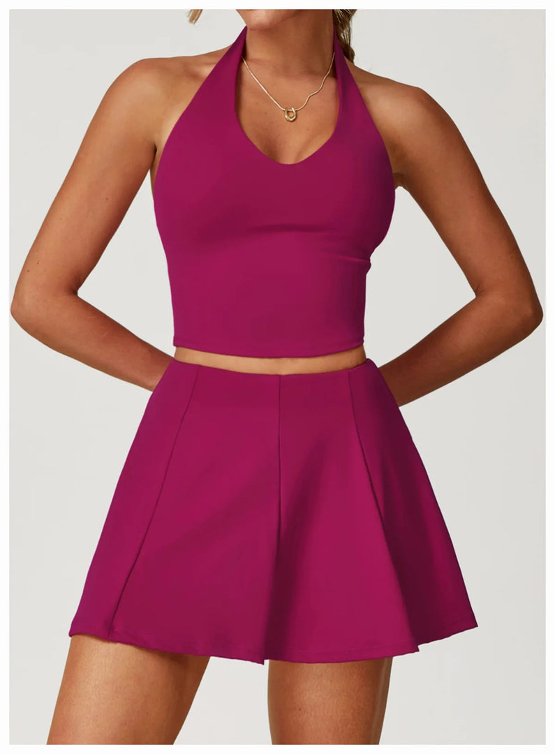 Halter Seamless Yoga Bra Vest with High Performance Fabric