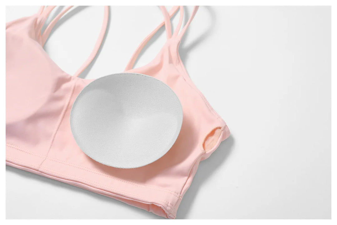 Premium Contoured Seamless Cross Back Performance Bra Pad