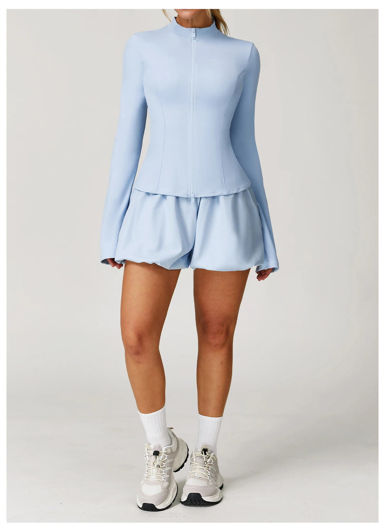 Sculpted Silhouette Two Piece Yoga Set Seamless Luxe