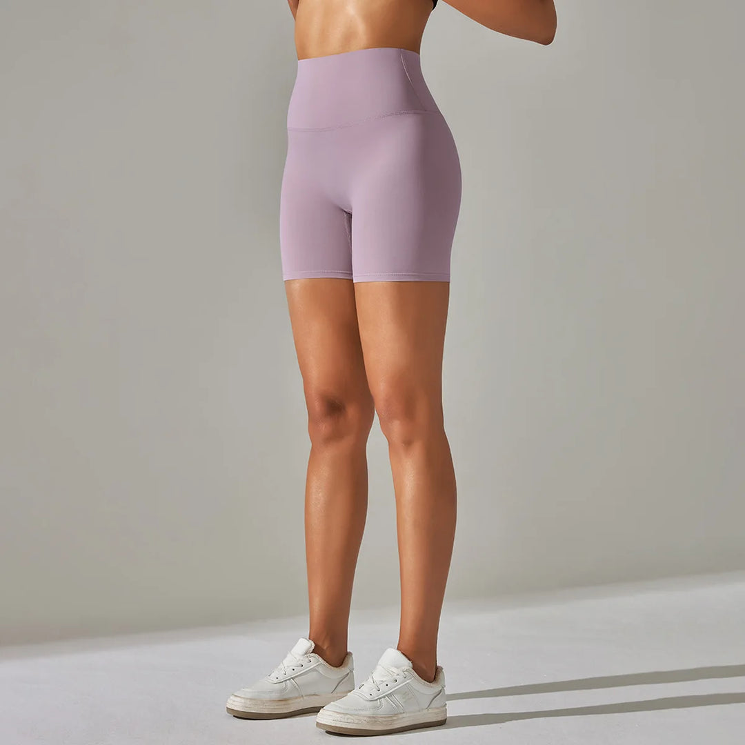 Luxurious High Waist Breathable Yoga Shorts Contour