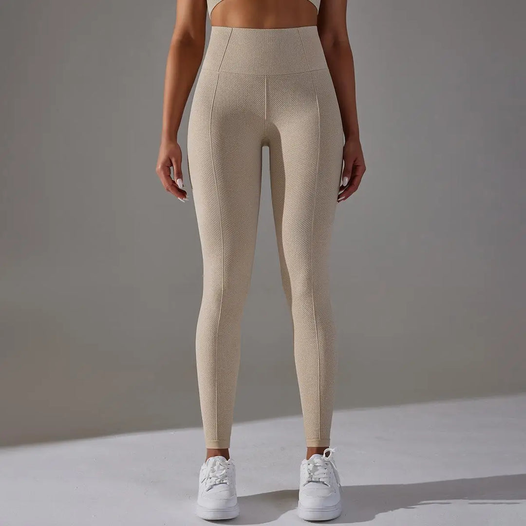 Ribbed Scrunch Contour Seamless High Waist Leggings