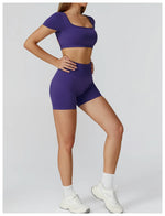 Load image into Gallery viewer, Seamless Premium Athleisure 2 Piece Leggings Set Nylon
