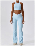 Load image into Gallery viewer, Contour High Waist Flare Leggings With Performance Wear

