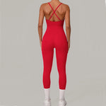 Load image into Gallery viewer, Luxe Sleeveless Yoga Jumpsuit Nylon Spandex
