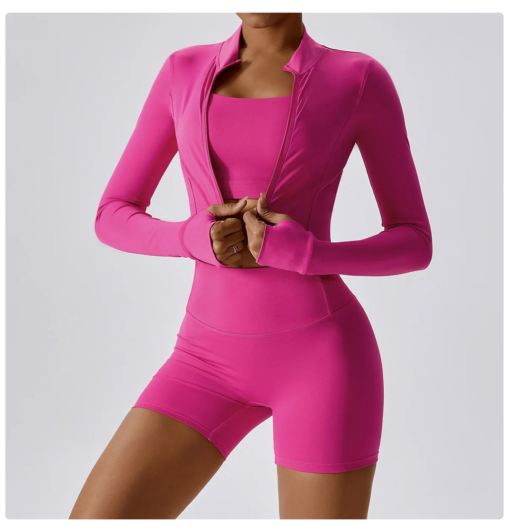 High Waist Yoga Shorts Contour Moisture Wicking Breathable