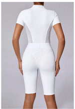 Load image into Gallery viewer, Seamless Zippered Contour Yoga Bodysuit for Performance
