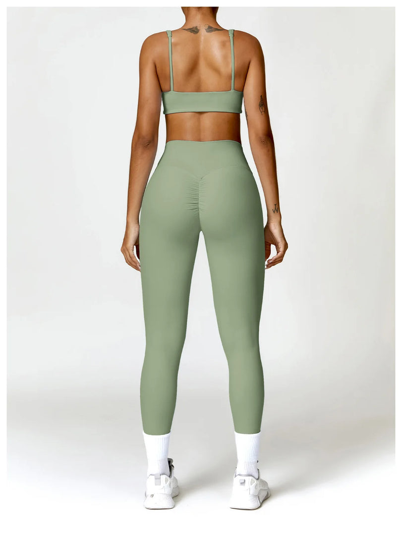 Contoured Padded Sling Seamless Sports Bra Quick Dry