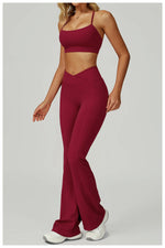 Load image into Gallery viewer, Two Piece Ultra Performance Yoga Luxe Set High Waist Band
