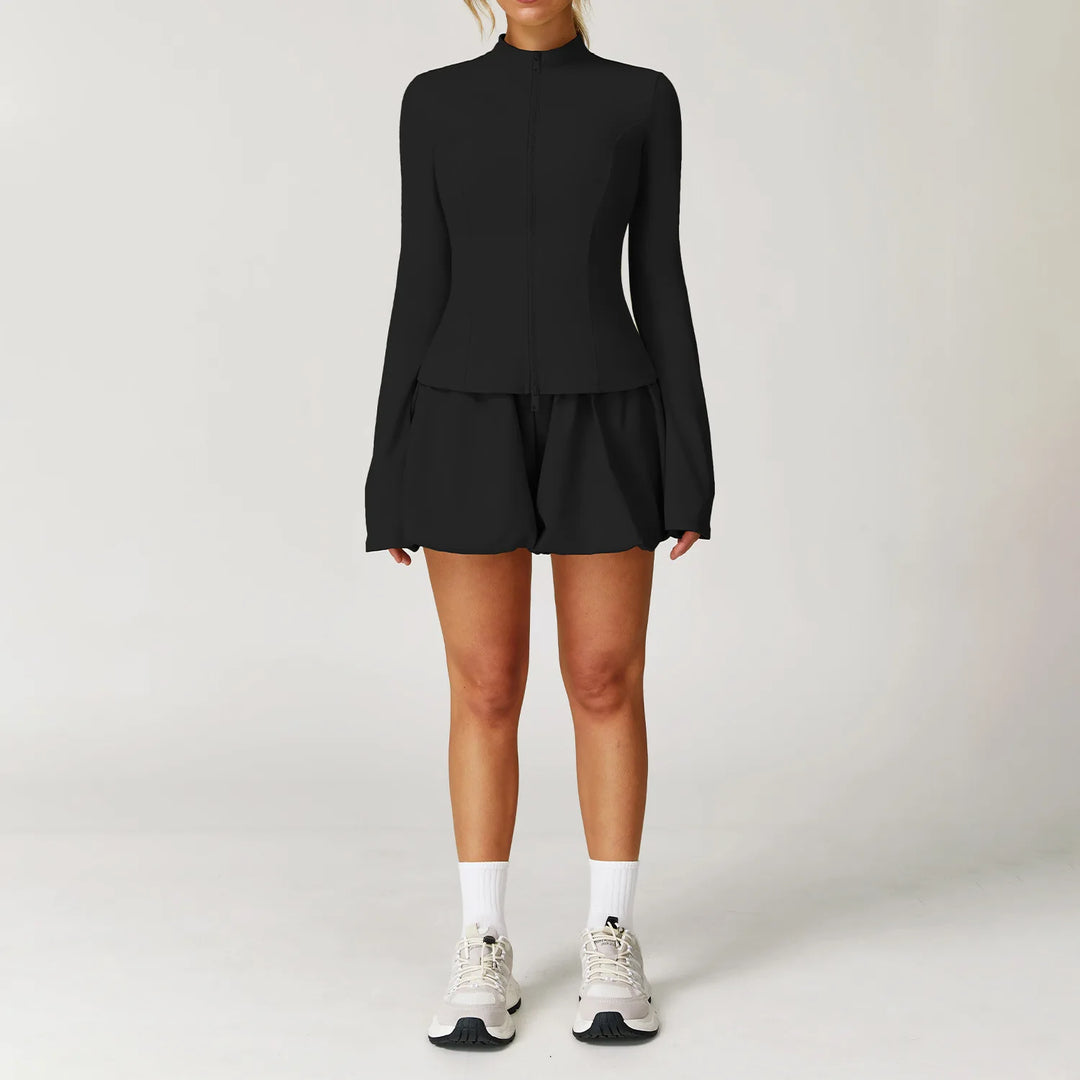 Sculpted Silhouette Two Piece Yoga Set Seamless Luxe