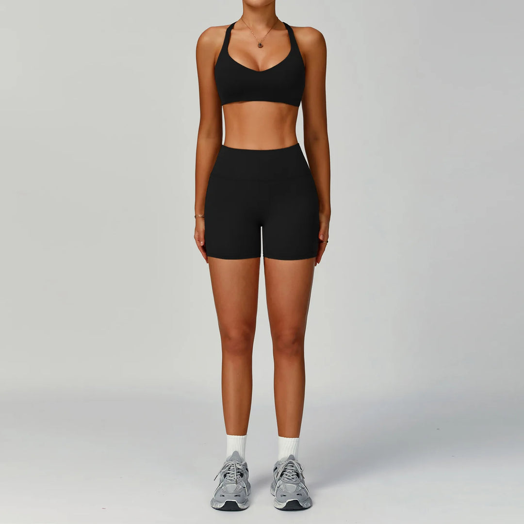 Seamless Performance Contour Yoga Set With Waist Band