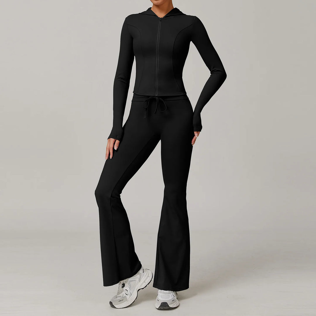 2 Piece Contoured Performance Athleisure Set Nylon