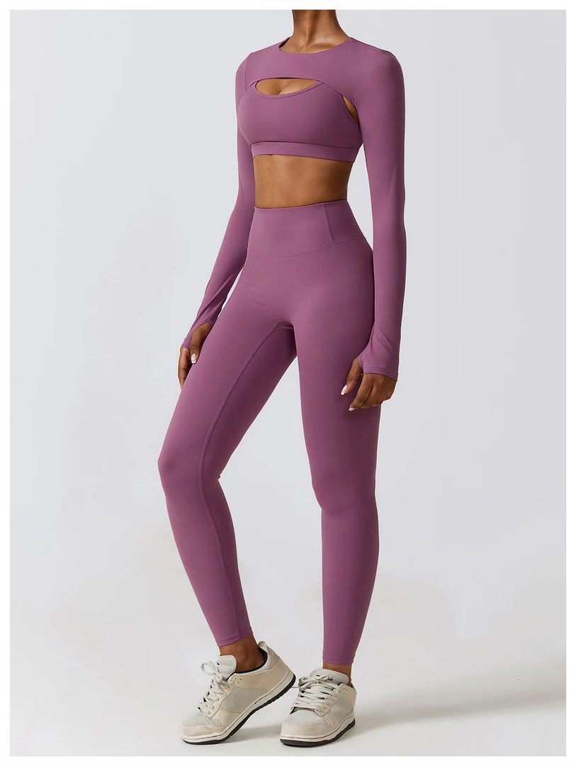 Nude Seamless Contour Knit Longline Performance Top