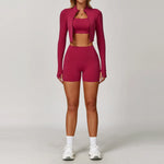 Load image into Gallery viewer, Three Piece Breathable Yoga Tracksuit Pro For Performance
