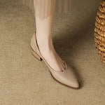 Load image into Gallery viewer, Women's Wedding Shoes Pointed Toe Block Heel Slip On Style
