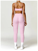 Load image into Gallery viewer, Contoured Padded Sling Seamless Sports Bra Quick Dry
