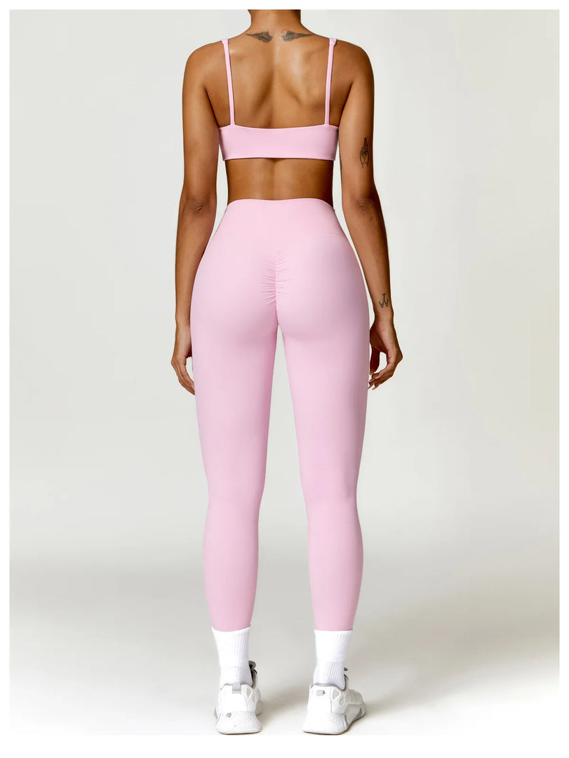 Contoured Padded Sling Seamless Sports Bra Quick Dry