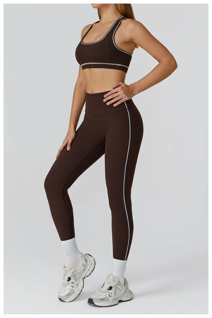 Contour Performance High Waist Athleisure Set Seamless
