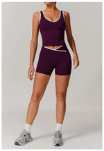 Load image into Gallery viewer, Breathable Two Piece Performance Yoga Set Contour Leggings
