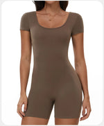Load image into Gallery viewer, Backless Contour Jumpsuit Breathable Performance Nylon
