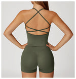 Load image into Gallery viewer, Cross Strap Light Weight Breathable Contour Sport Bra
