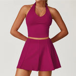 Load image into Gallery viewer, Luxurious Contouring Seamless Halter Set Performance
