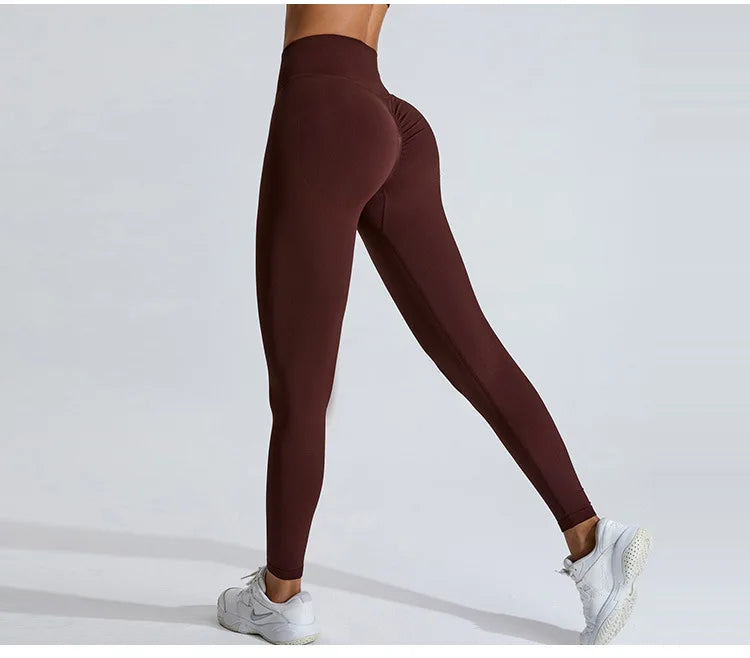 Seamless High Waist Contour Scrunch Leggings Premium