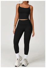 Load image into Gallery viewer, Performance Contour Seamless Two Piece Yoga Bra Set Nylon
