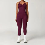 Load image into Gallery viewer, Two Piece Yoga Set Seamless Contour Performance Wear
