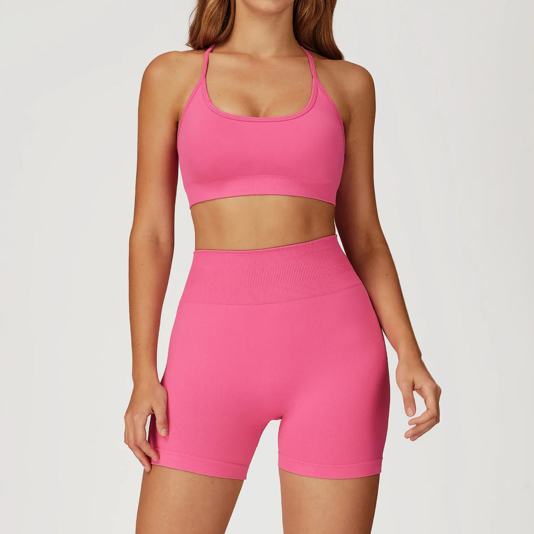 Seamless Contour Two Piece Yoga Set for Performance