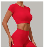 Load image into Gallery viewer, Premium Quick Dry Yoga Tee With Light Weight Sleeves
