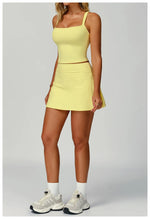 Load image into Gallery viewer, Luxe Contour 2 Piece Yoga Wear Ensemble Nylon Knit Fabric
