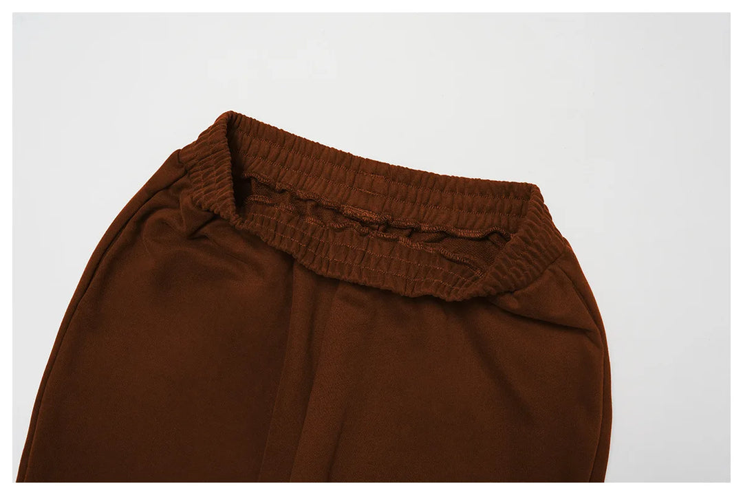 Luxurious 2 Piece Hooded Sweat Shirt Set Winter Wear Cotton