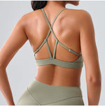 Load image into Gallery viewer, Cross Back Premium Contour Seamless Compression Bra
