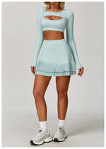 Load image into Gallery viewer, Premium Performance Knit Yoga Set With Contoured Leggings
