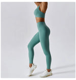 Load image into Gallery viewer, 2 Piece Premium Contoured Performance Yoga Leggings
