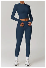 Load image into Gallery viewer, Signature 2 Piece Yoga Ensemble Nylon Plus Performance
