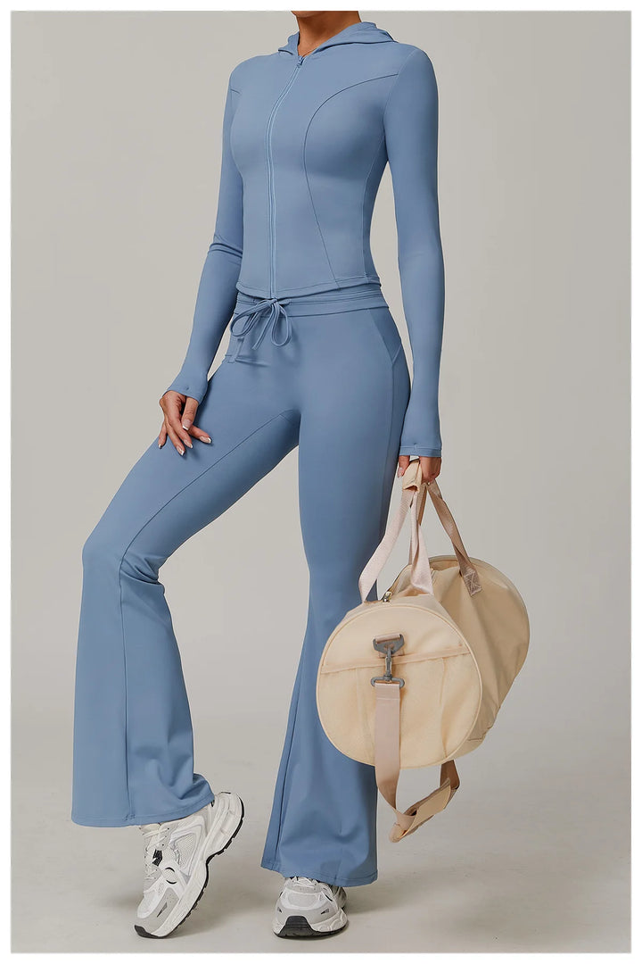 2 Piece Contoured Performance Athleisure Set Nylon