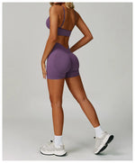 Load image into Gallery viewer, Premium Breathable High Waist Contoured Scrunch Shorts Nylon
