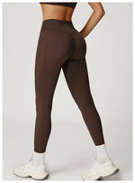 Load image into Gallery viewer, Cross Waist High Rise Contoured Elegance Yoga Leggings
