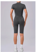 Load image into Gallery viewer, Seamless Zippered Contour Yoga Bodysuit for Performance
