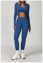Load image into Gallery viewer, Three Piece Breathable Yoga Tracksuit Pro For Performance
